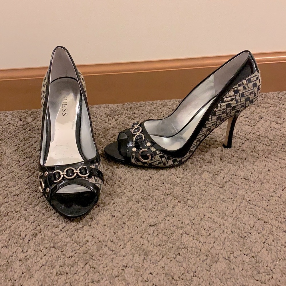 Guess Peep Toe Pumps